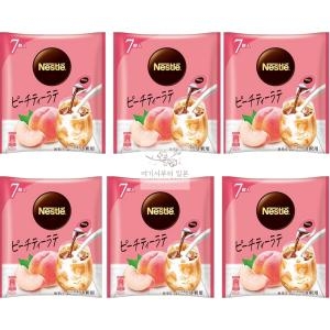 네스카페 돌체구스토 포션 인스턴트 액상 커피 복숭아 아이스티 라떼 7개입