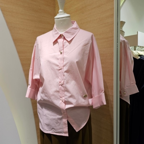 더아이잗 뉴욕 20최신상 코튼카라7부남방블라우스IP8M0BL711