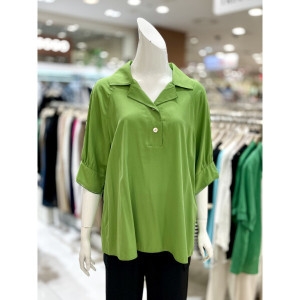 트리아나 오픈 카라넥 블라우스 TK2BA09VI