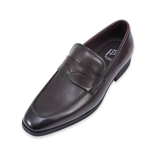 에스콰이아 남성화 남성 3.5cm U팁 드레스 페니 로퍼-PX0SHL366DW