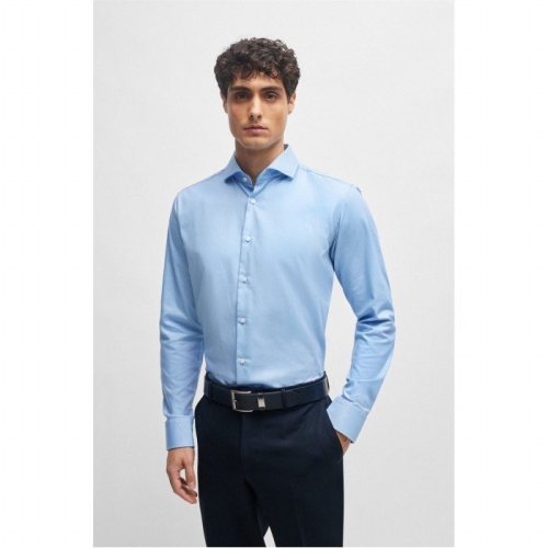 보스 정장 셔츠 스트레치 코튼 레귤러핏 50474279_450