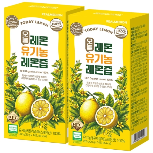 리얼메디온 오늘레몬 유기농 레몬즙 20g 14포