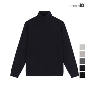 탑텐 남성 소프트 터치 루즈핏 터틀넥 스웨터_MSC4EU1901