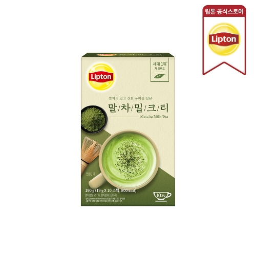 유니레버 립톤 말차밀크티 19g 10개입
