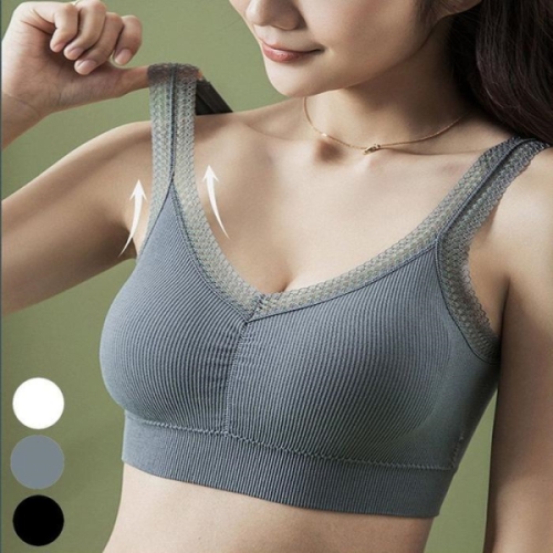 세븐제이스 RGM4Q9RR 여자 골지 크롭 레이스 편한 브라렛 노와이어 15062331 49278_15062331