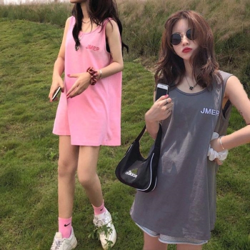 오노마 ONM 큐티 여성 캐주얼 오버핏 긴 롱 민소매 나시티셔츠 14927131