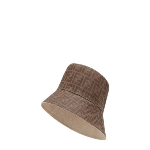 펜디 남성 FF 리버시블 코튼 버킷햇 FXQ200A2NPF17I9 마롱