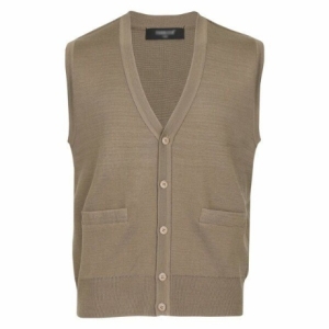 파파브로 남자 FW 울 오픈 브이넥 니트 베스트 JP-VEW-OV-모카 539459