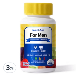 뉴트리디데이 포맨 멀티비타민 앤 미네랄 90정 3개입 세트