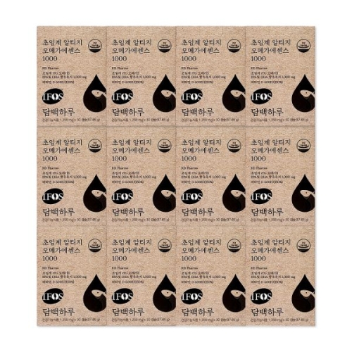 담백하루 초임계 알티지 오메가3 에센스 1000 1255mg 30캡슐