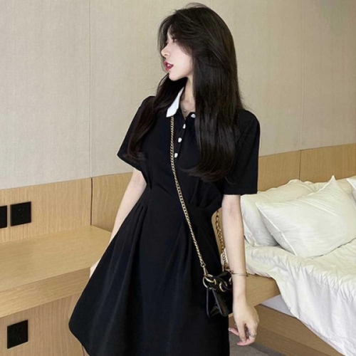 오노마 ONM 여자 소개팅 미팅 룩 코디 20대 카라 반팔 원피스 16079615