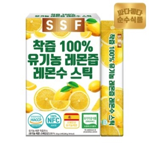 순수식품 NFC 착즙 100% 유기농 레몬즙 20g 14포