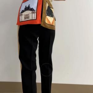 버버리 레이디스 스트라이프 디테일 울 테일러드 팬츠 4562611