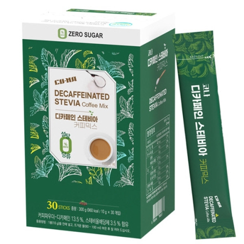 코나  디카페인 스테비아 커피믹스 30개입