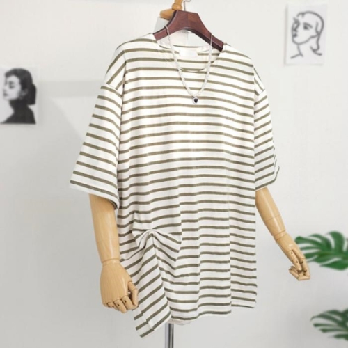 디자이어로즈 스트라이프 여성 루즈핏반팔티 여름 15313799