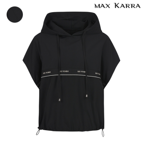 드림 TAPE 장식 후드 블라우스_M42MWB024ME