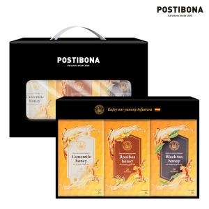 포스티보나 꿀차 선물세트 60개입 (캐모마일 루이보스 홍차)