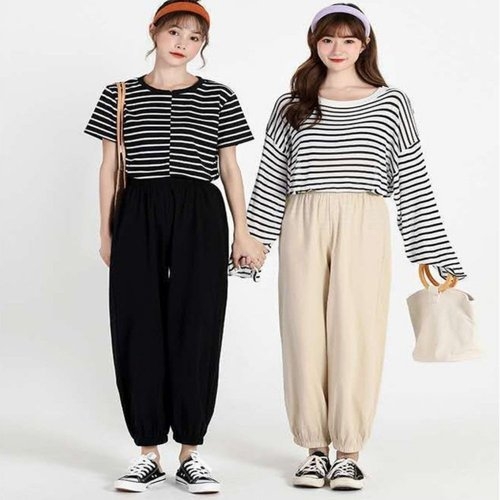 알티피아 여자 여름밴딩바지 조거팬츠 쿨바지 9부조거 허리밴딩 WC61857