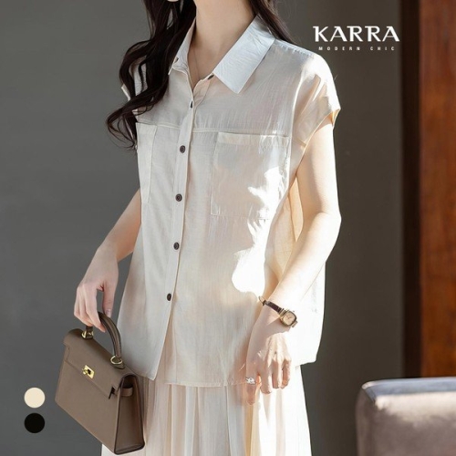 KARRA 리리숏슬리브블라우스_A4M1403