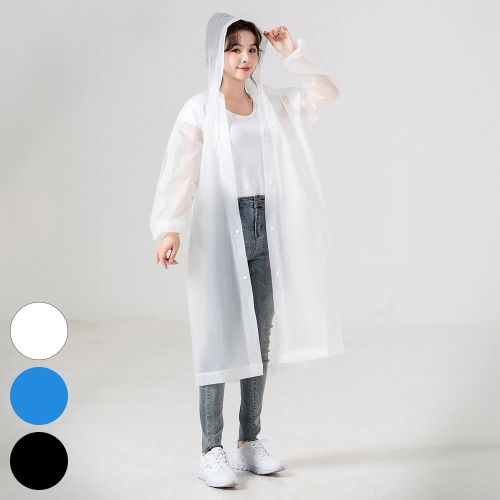 아이우먼 빅사이즈사랑해요 R153L407 솔리드후드단추레인코트 DK