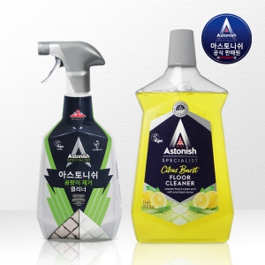 아스토니쉬 곰팡이제거 클리너 750ml + 바닥 세정제 시트러스향 1L