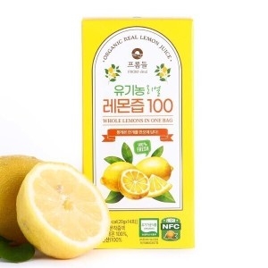 프롬들 100% 유기농 리얼 레몬즙 20g 14포