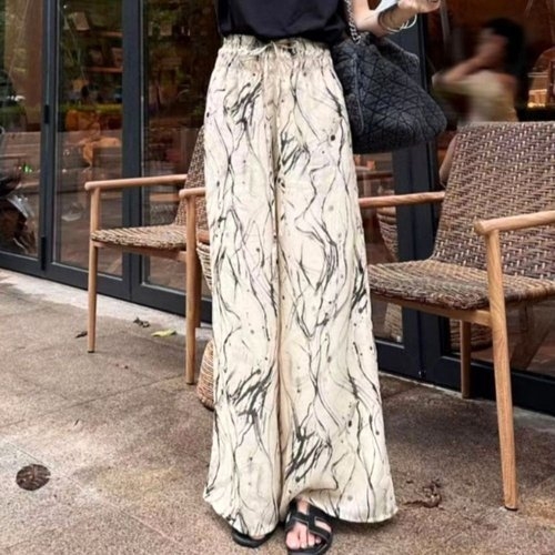 알티피아 여름 시원한 여성 하이웨스트 와이드 냉감 팬츠 바지 WE5DDD2