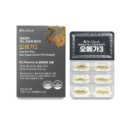 닥터체크 원퍼데이 맥스 초임계 알티지 오메가3 30캡슐