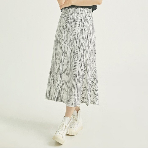 로엠 도트 머메이드 스커트 RMWHB37RQ1-T