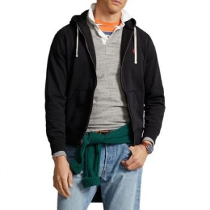 폴로랄프로렌 폴로 맨즈 프론트 지퍼 플리스 후리스 후디 후드티 폴로셔츠 카라티 블랙 9222333