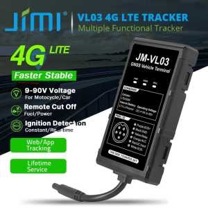 모토 추적 자동차 동작 4G 방수 GPS 운전 무료 실시간 앱 JimiVL03 경고