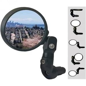하프니  NEW 멀티 조절 바 엔드 크 미러 HD 세이프 블라스트저항 유리 이클링 Ebike 자전거 백미러 HFM952BF