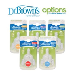 닥터브라운 신형 옵션스 와이드형 젖꼭지2P