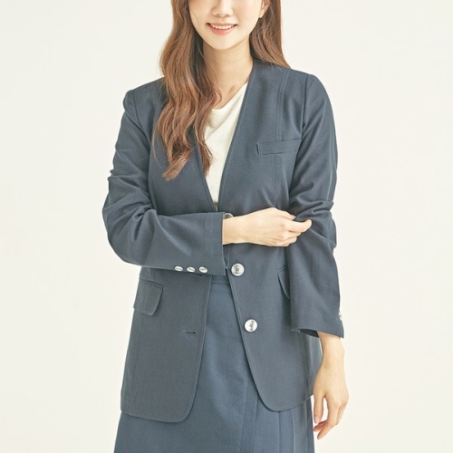 로엠 린넨혼방 노에리 자켓 RMJKB24R21-T