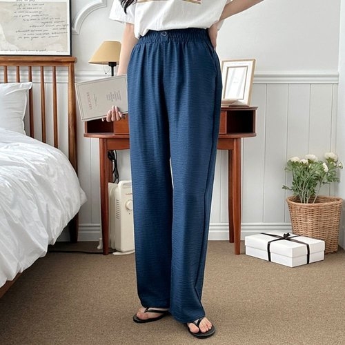 알티피아 여성 곤색 봄 여름 와이드 밴딩팬츠 캐주얼 20대 WF38D8B