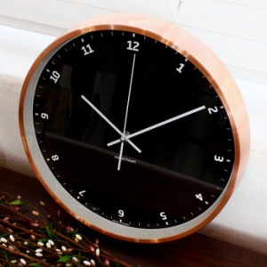 스위트하트  무소음로즈골드엣지벽시계300