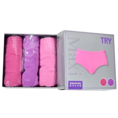오노마 ONM 여성 국내산 은나노 순면 심플 맥시 삼각 팬티 3매입 15415387