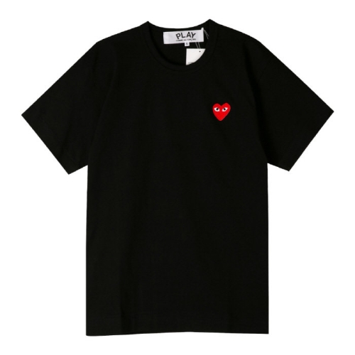 꼼데가르송 M 레드 와펜 티셔츠 블랙 AZ-T108-051-1 568818_AZ-T108-051-1