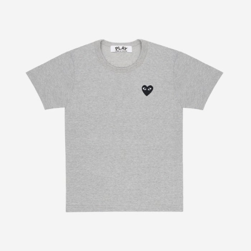 꼼데가르송 M 블랙 와펜 티셔츠 그레이 AZ-T076-051-1 568818_AZ-T076-051-1