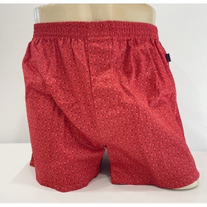 보디가드 예스 레드컬러에 자잘한 모티브 나염이 깔끔한 스타일 남성트렁크 BGMTZS42