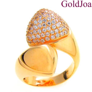 메디쉬재팬 럭셔리 웅장한 핑크골드 큐빅 14k반지 gt-f4659r 선물