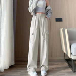 오노마 ONM 여자 일자핏 베이지 카고팬츠 스트릿 쿨 학생 20대 17067148