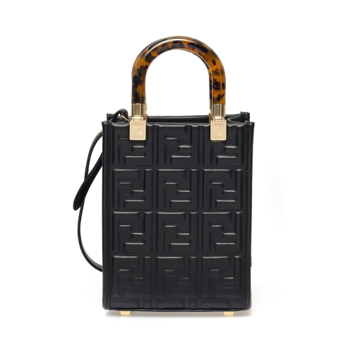 펜디 미니 선샤인 쇼퍼백 블랙 8BS051-AMCI-F0KUR