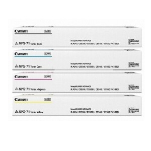Canon  정품 NPG-71BK, NPG-71C, NPG-71M, NPG-71Y 4색 세트