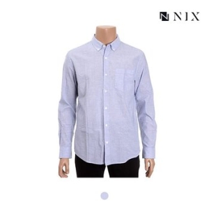 닉스 남성 코튼필라필 솔리드 기본카라 셔츠_FNNECSL107P