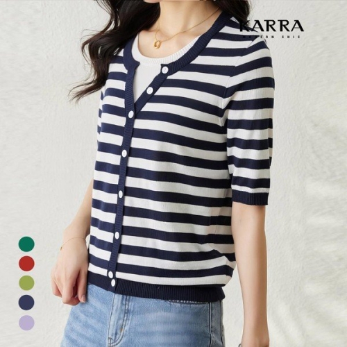 KARRA 믹스레이어라인니트_A4M1481