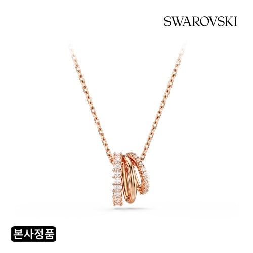 스와로브스키  여성 Hyperbola 로즈골드 목걸이_5701494