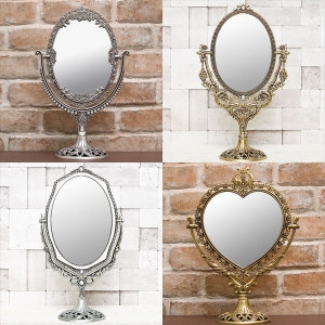 엔틱 대형 탁상거울 양면화장거울 화장대 공주 스탠드