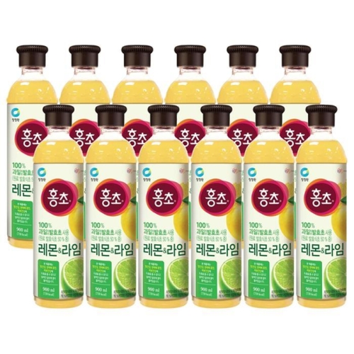 청정원 홍초 레몬 & 라임 900ml