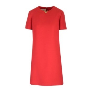 발렌티노 반팔 크레이프 꾸뛰르 미니원피스 5B3VA7U01CF-1240